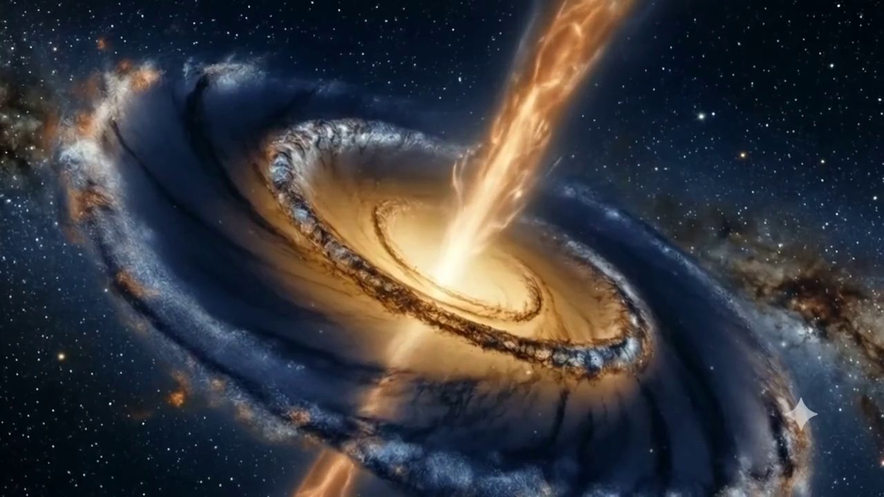 A quasar, its accretion disk lit from within
